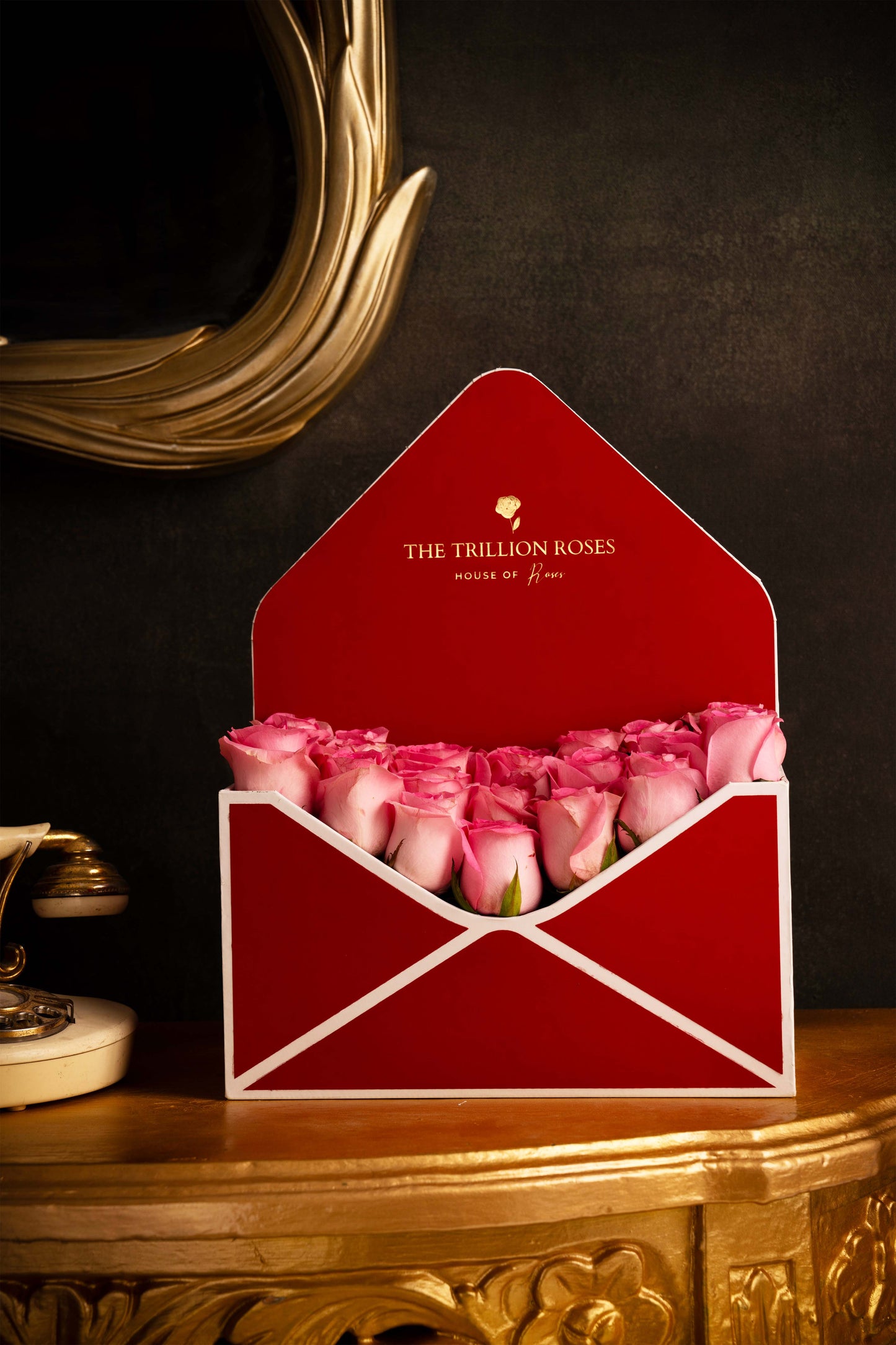 THE ROSE ENVELOPE - PINK ROSES