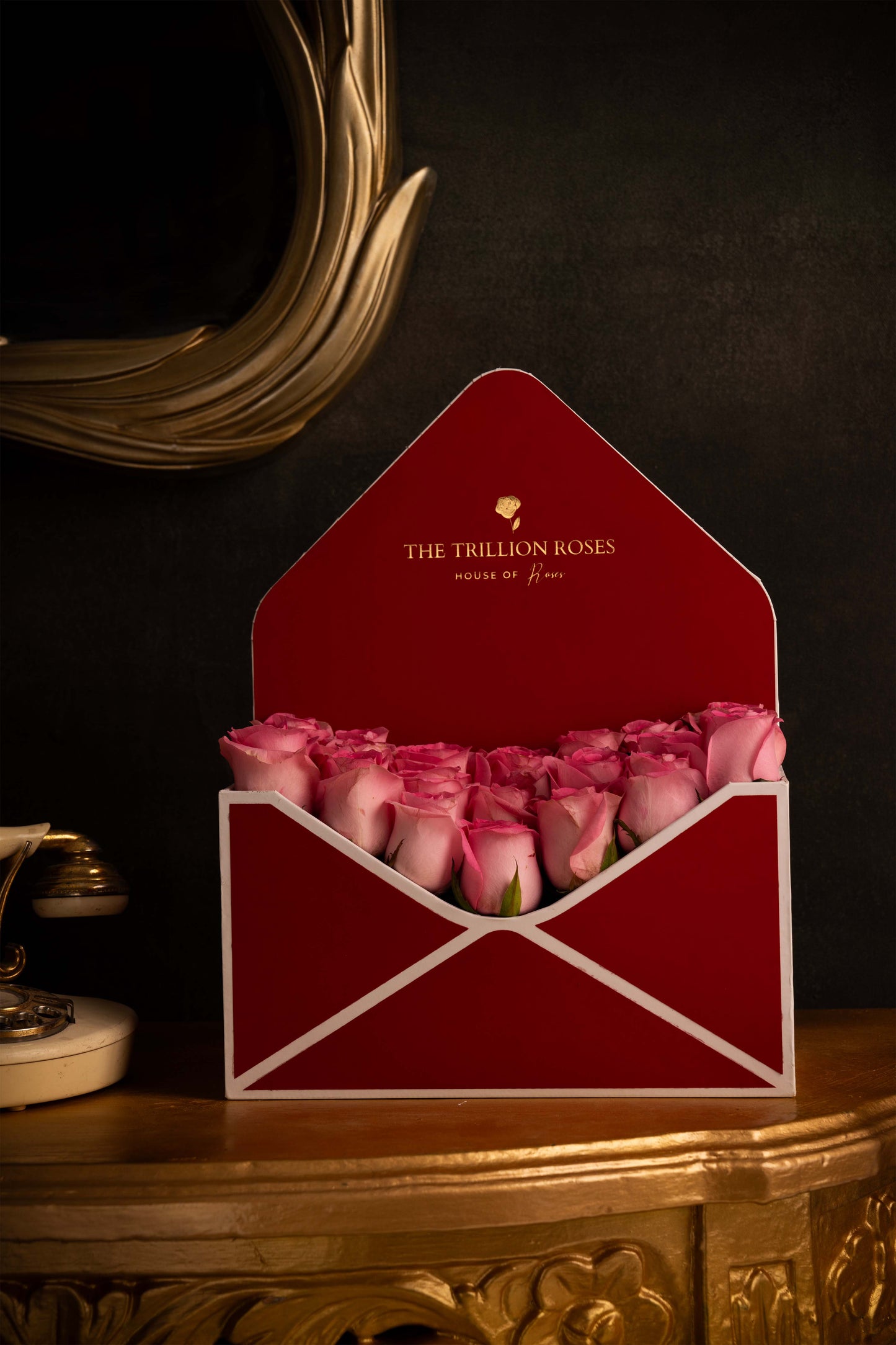 THE ROSE ENVELOPE - PINK ROSES